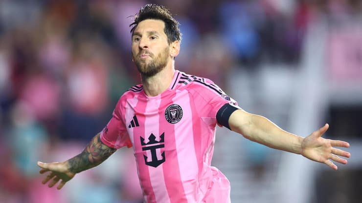 22 שערים העונה. מסי חוגג (צילום: Megan Briggs/Getty Images) מסי