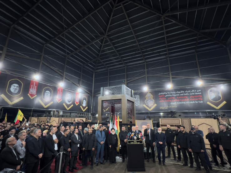 צילום: AP Photo/Hussein Malla המקדש בו נמצא קברו של חסן נסראללה בלבנון