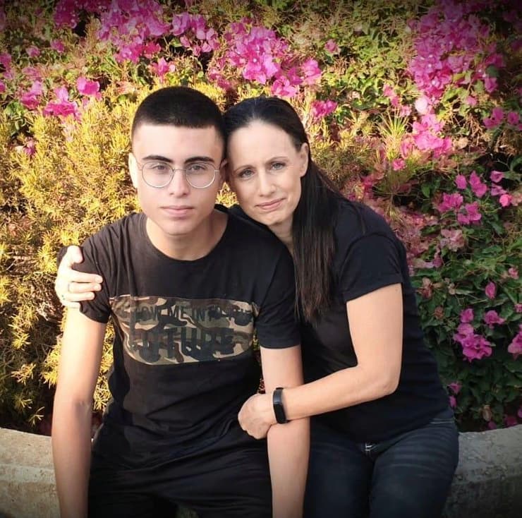 נורית ליאון  עם עדי ז"ל