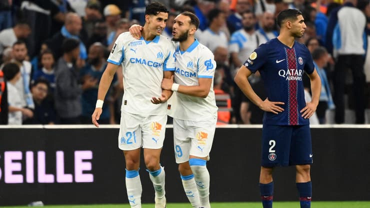 אגרד חוגג את שער הניצחון (צילום: REUTERS/Alexandre Dimou) מארסיי