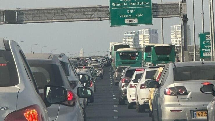 פקקים באזור וינגייט