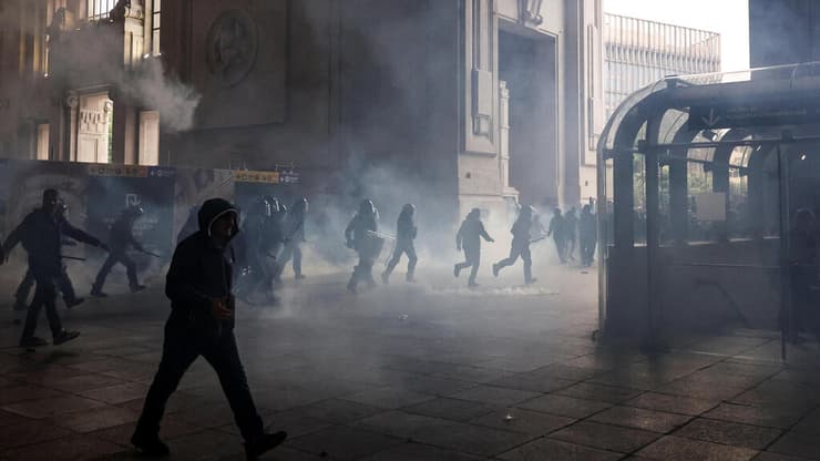 מחאה פרו-פלסטינית במילאנו 