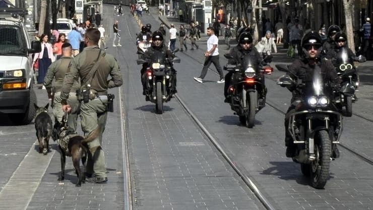 היערכות ביטחונית לחג בירושלים (צילום: גיל יוחנן) היערכות ביטחונית לערב ראש השנה בירושלים