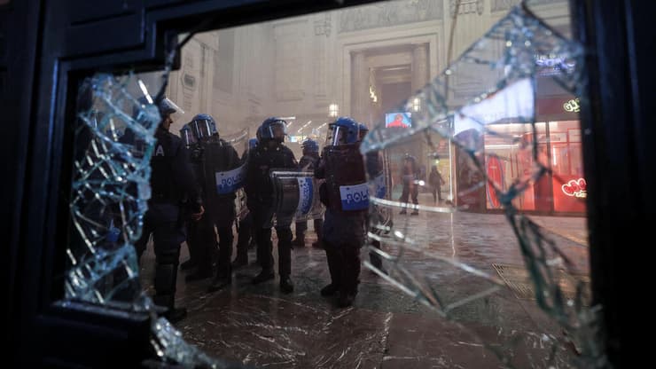 מחאה פרו-פלסטינית במילאנו 