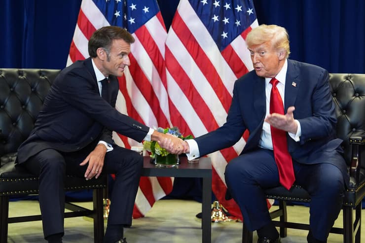 טראמפ ומקרון