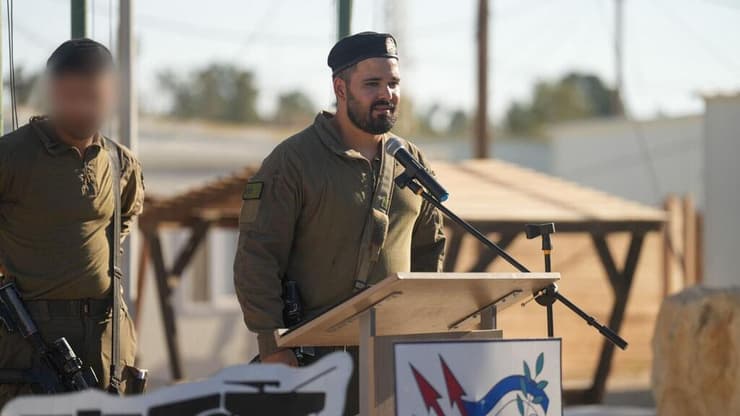טקס כניסתו לתפקיד של רב-סרן שחר נתנאל בוזגלו ז"ל בתחילת חודש ספטמבר