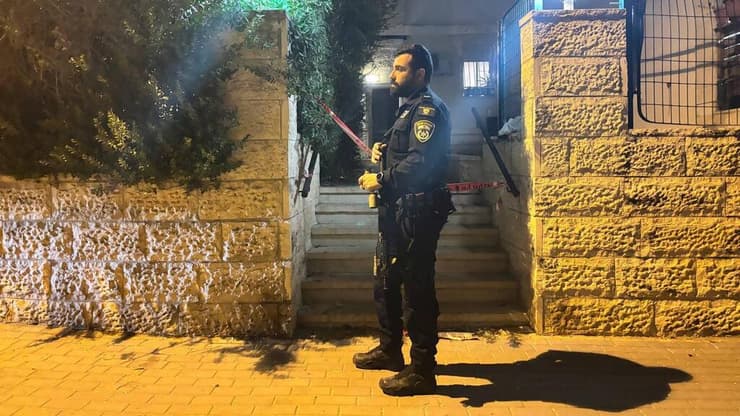 צילום: גיל יוחנן זירת הרצח בירושלים