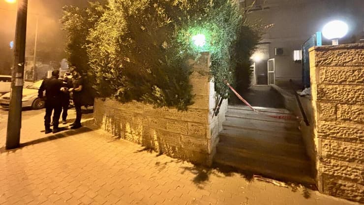 צילום: גיל יוחנן זירת הרצח בירושלים