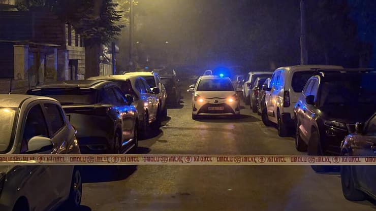 הזירה בירושלים (צילום: גיל יוחנן) זירת הרצח בירושלים