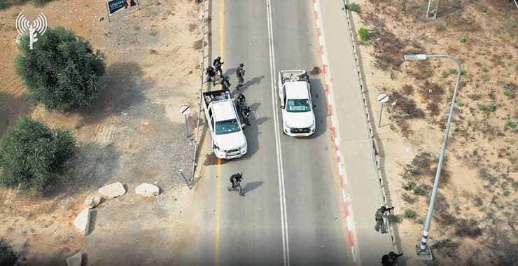 אחת מזירות הקרב ב־7 באוקטובר