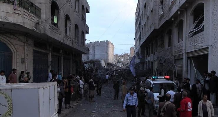 נזקי התקיפה הישראלית בצנעא