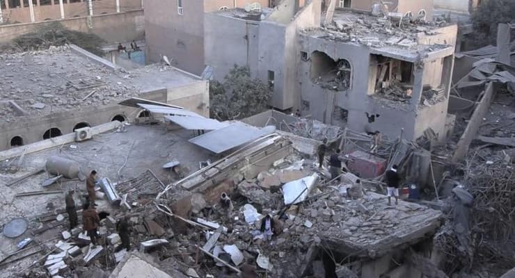 נזקי התקיפה הישראלית בצנעא