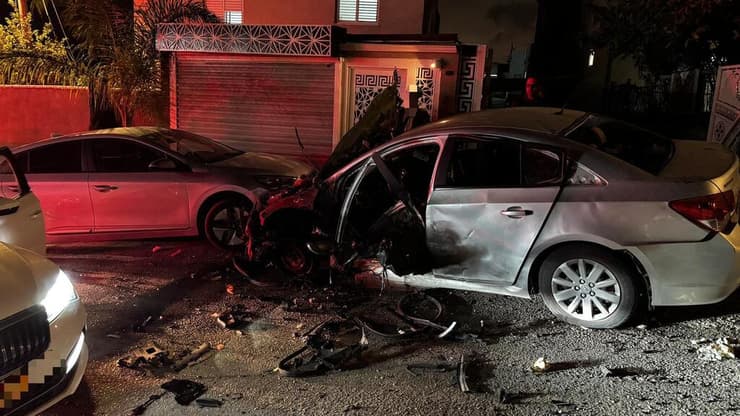 זירת פיצוץ הרכב באבטין