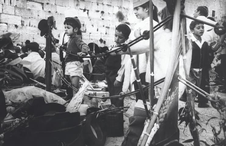 סוכות ליד הכותל המערבי, 1970