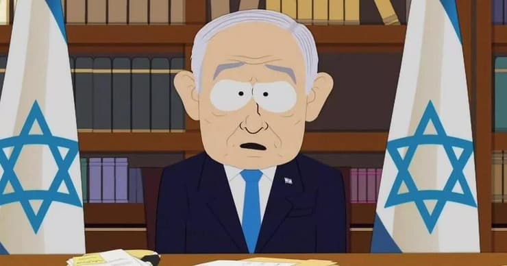 גם הוא חטף. בנימין נתניהו ב"סאות' פארק" (צילום מסך, "סאות' פארק") בנימין נתניהו בסאות' פארק