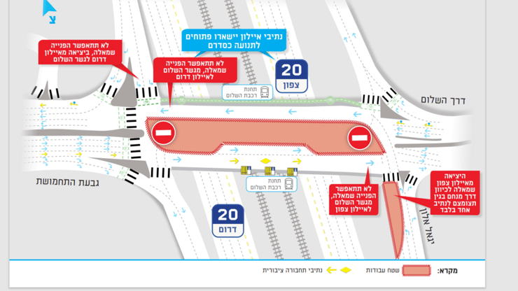 מפת חסימות בכלב איילון 