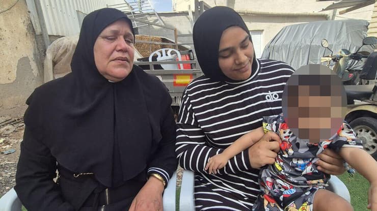 אשתו של הנרצח, אימו ובנו. "לא האמנתי עד שראיתי אותו ללא רוח חיים" אשתו של הנרצח, אימו ובנו