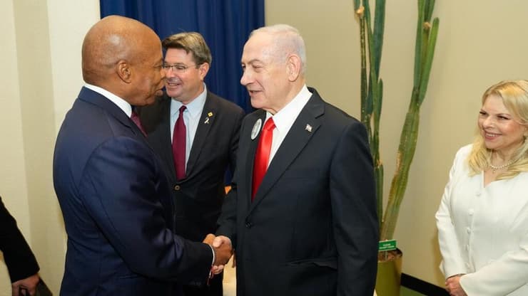 רה"מ נתניהו נפגש עם ראש העיר ניו יורק אריק אדמס