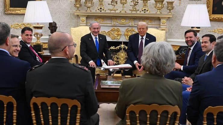  טראמפ ונתניהו בבית הלבן