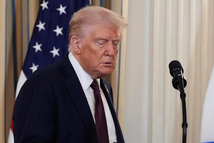  טראמפ ונתניהו במסיבת עיתונאים בבית הלבן