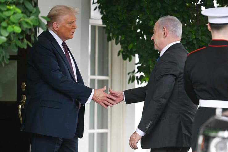 נתניהו וטראמפ בבית הלבן