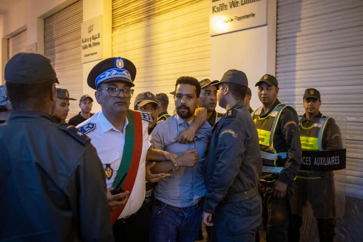 רבאט מרוקו הפגנות מחאות רפורמה בריאות ו חינוך