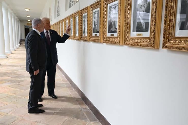  נתניהו וטראמפ בבית הלבן