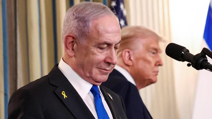 נתניהו וטראמפ במסיבת עיתונאים בבית הלבן (צילום: REUTERS/Kevin Lamarque) נתניהו וטראמפ במסיבת עיתונאים בבית הלבן