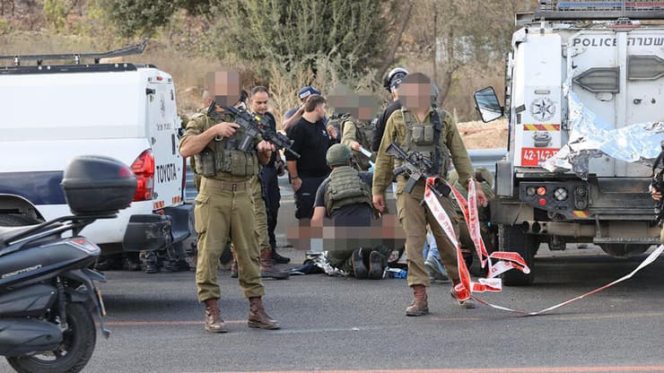 צילום: אלכס קולומויסקי פיגוע דריסה בגוש עציון