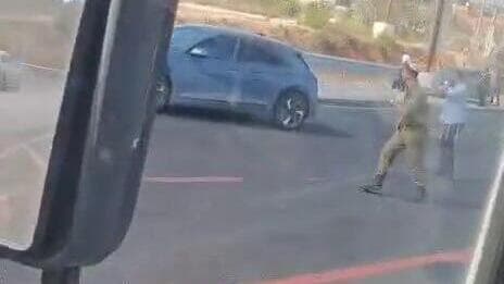 זירת הפיגוע פיגוע דריסה בגוש עציון