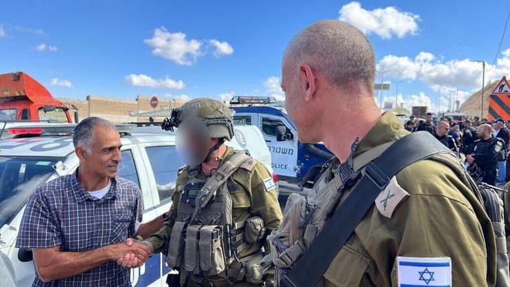 חזי נחמה שניטרל את המחבל יחד עם מאו"ג איו"ש תא"ל קובי הלר בזירת הפיגוע