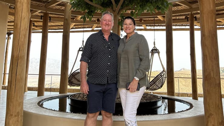 גרדינר ואשתו, הלן (צילום: אלבום פרטי) גרדינר ואשתו, הלן