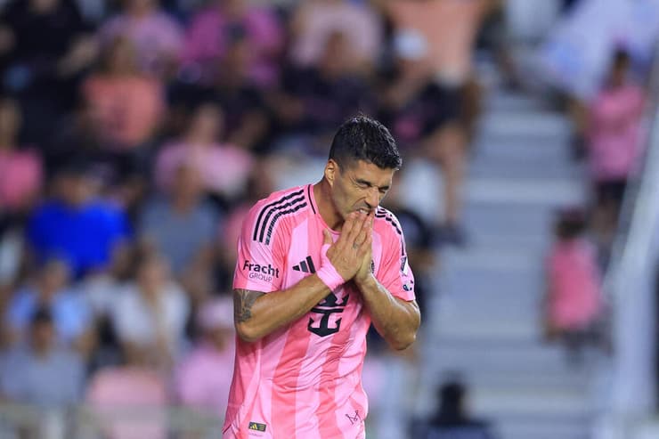 רק כמעט. סוארס (צילום: Megan Briggs / GETTY IMAGES NORTH AMERICA / AFP) לואיס סוארס