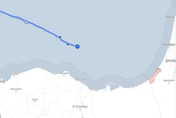 מסלול המשט לעזה