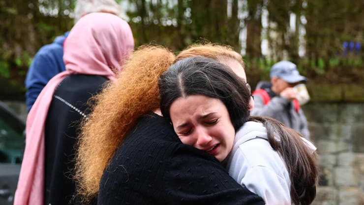 זירת פיגוע בית כנסת מנצ'סטר בריטניה