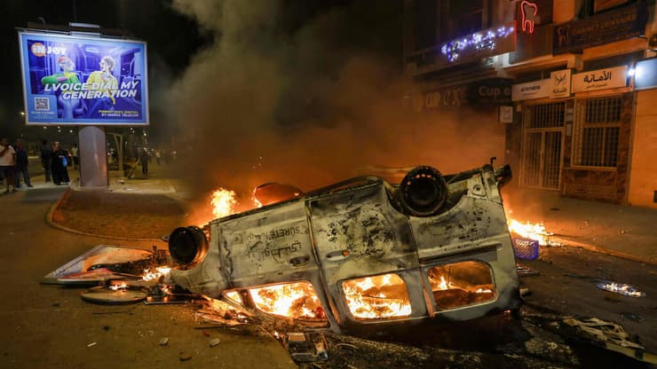הפגנה בקזבלנקה שבמרוקו בדרישה לשירותים ציבוריים טובים יותר