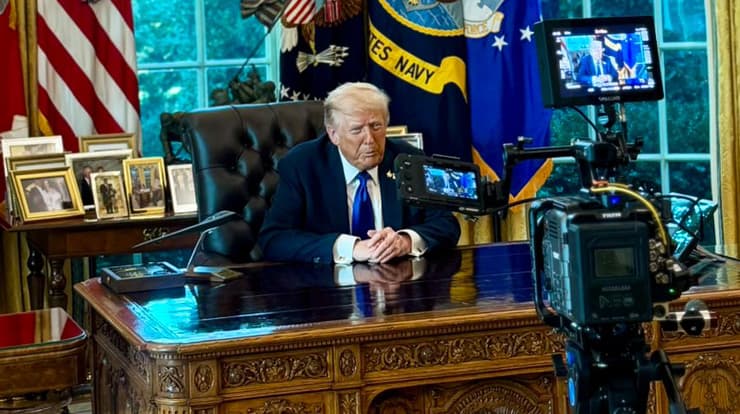  נשיא ארה"ב דונלד טראמפ מגיב לתשובת חמאס