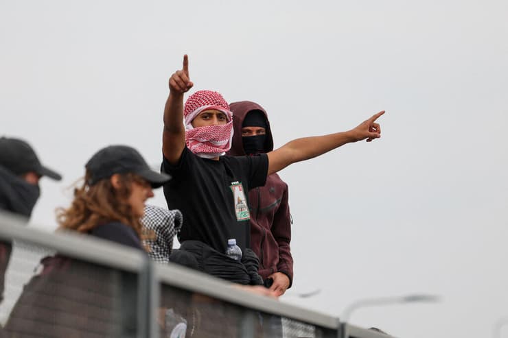 מילאנו (צילום: REUTERS/Claudia Greco) מחאות פרו פלסטיניות באיטליה