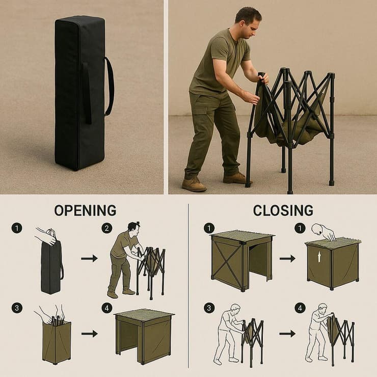 הדמיה של הרכבת "סוכה גזיבו-טקטית"