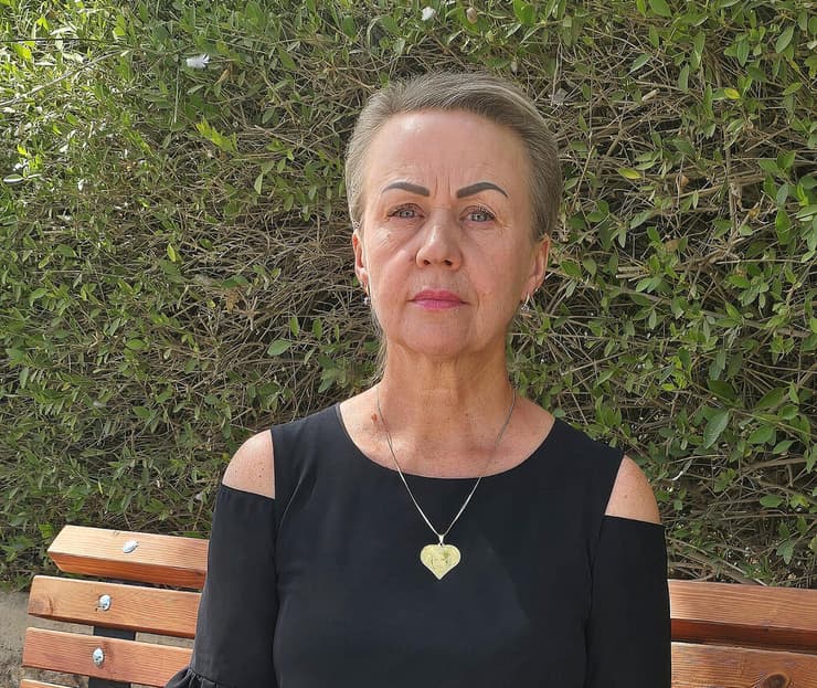 אוקסנה צ'בן, אמה של יוליה שנרצחה ב-7 באוקטובר