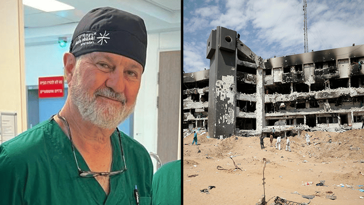 פרופ' עמיר סולד על רקע בית החולים שיפא בעזה
