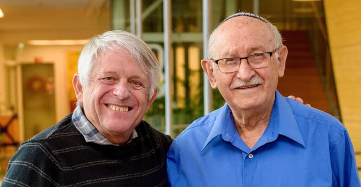 פרופ' מאיר וילצ'ק (מימין) ופרופ' אד באייר