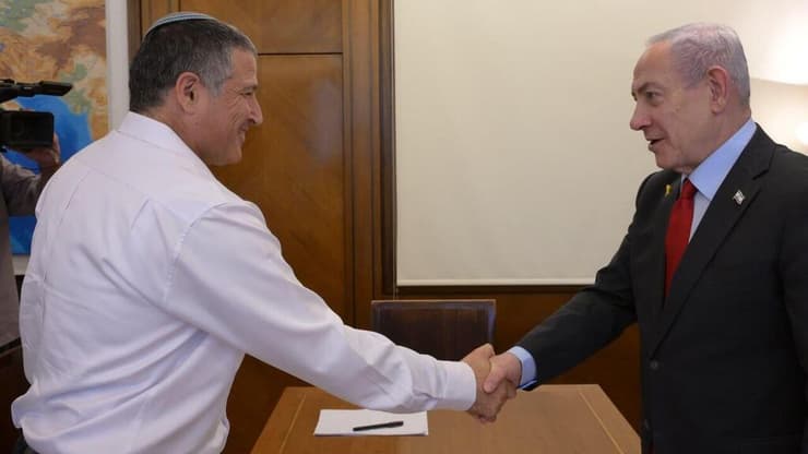 נתניהו בפגישת עבודה עם ראש השב״כ  דוד זיני