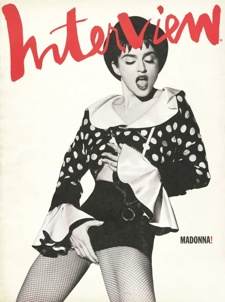 מדונה, מגזין אינטרוויו, 1990 (Herb Ritts/Trunk Archive. Cover: courtesy of Interview) מדונה, מגזין אינטרוויו, 1990