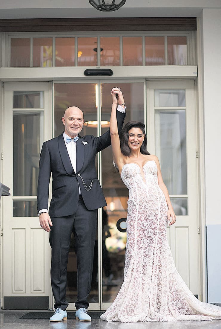 שלמור שטרוזמן עם בעלה עוז לוי