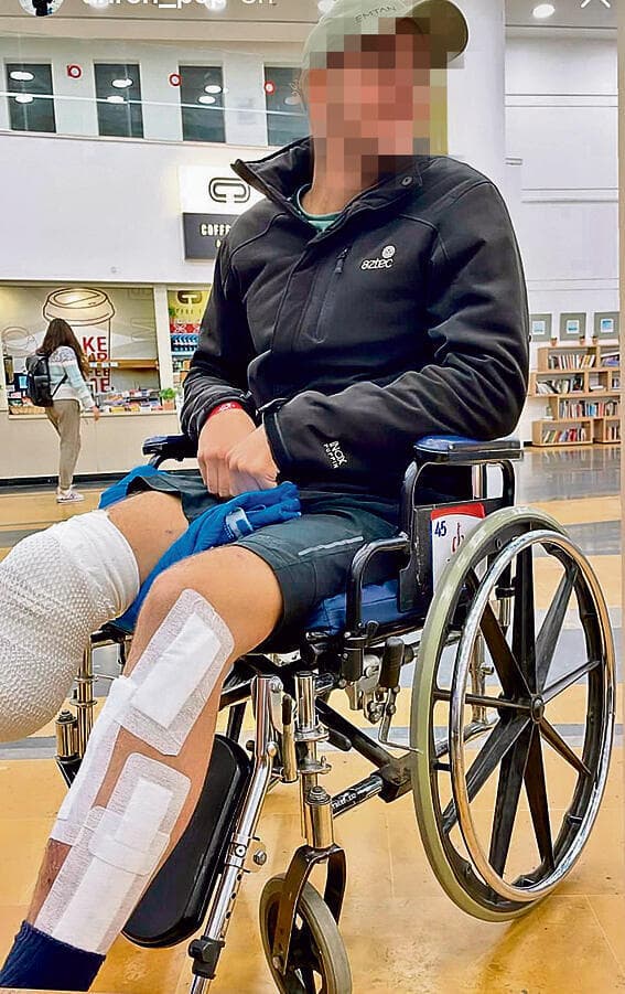 רס"ל א' במהלך חודשי השיקום אחרי הפציעה