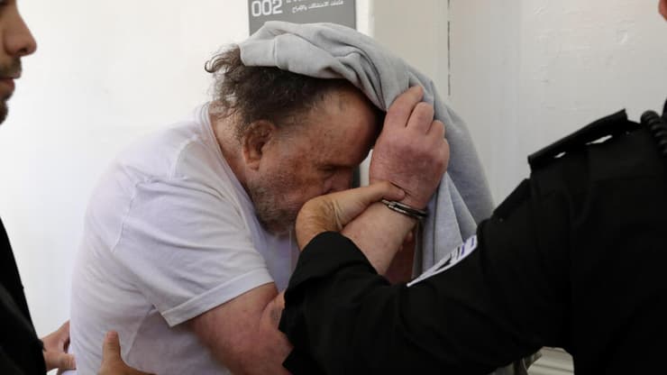 גוטמן בבית המשפט (צילום: גיל יוחנן) הארכת מעצרו של שמעון גוטמן