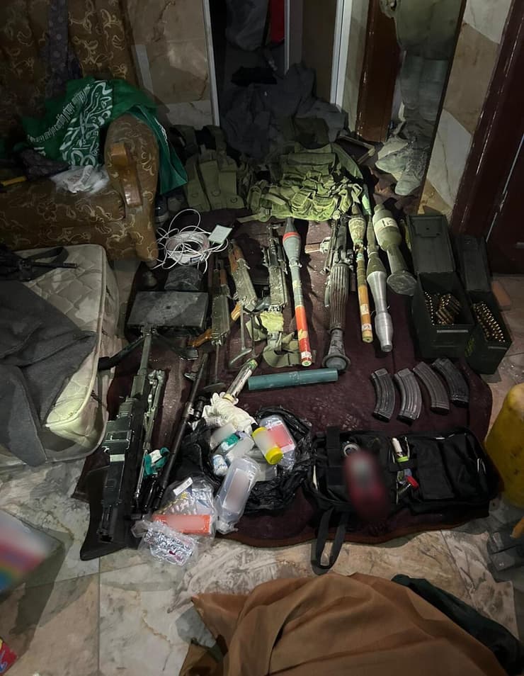 אמצעי הלחימה שאותרו על-ידי הכוחות