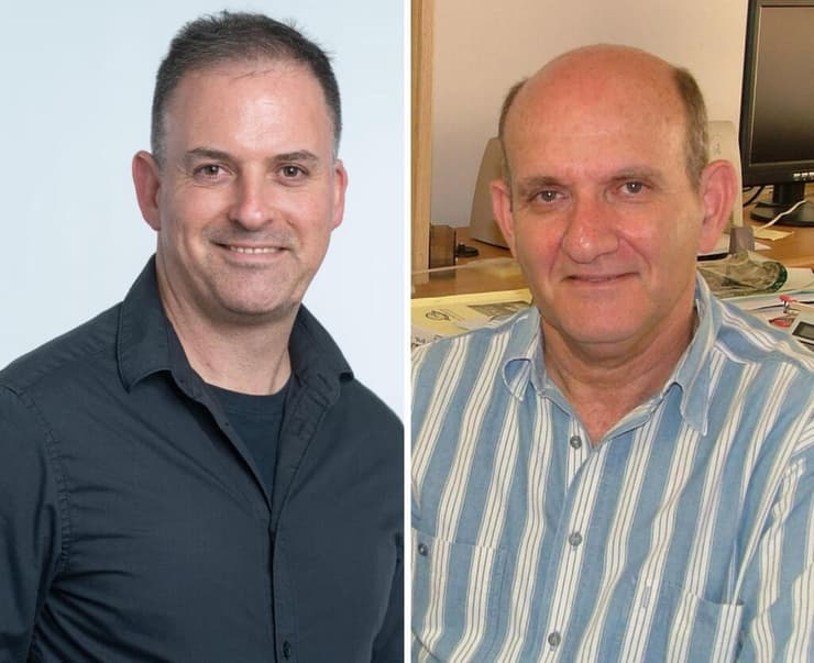 מימין לשמאל: פרופ' שמואל שולמן וד"ר רפאל יונתן-לאוס