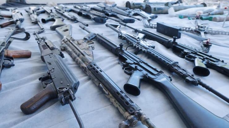 אמל"ח שנתפס על ידי כוחות הביטחון באיו"ש שמקורם באיראן